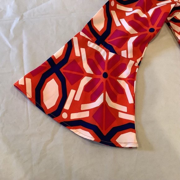 Buckhead Bettie’s Dress Size Small Multicolored Floral 3/4 Sleeves - Picture 6 of 11